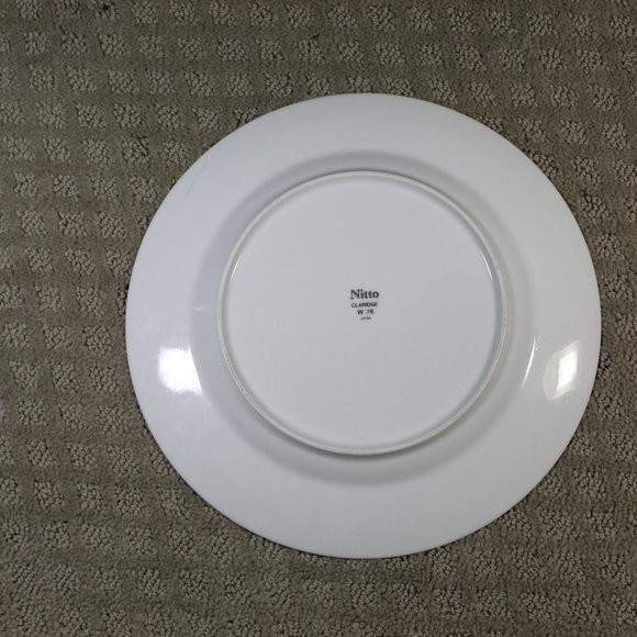 Set of 4 Nitto Claridge W76 Dinnerware (Dinner Plate, Salad Plate, Saucer & Cup)